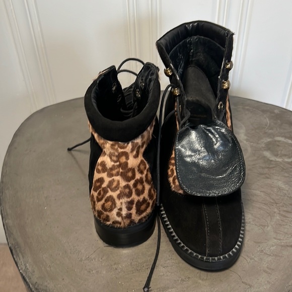 Stuart Weizman Suede Tie Booties - Picture 3 of 5